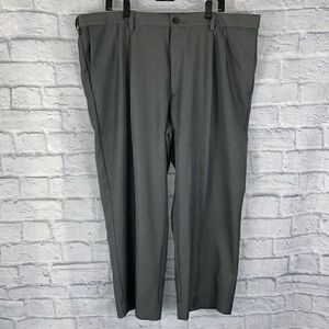 Haggar clothing pleated dress pants gray 44x30